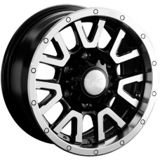 Литые колесные диски LS 1288 7x15 6x139.7 ET10 DIA106.1 BKF