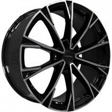 Литые колесные диски Khomen KHW 2018 8x20 5x108 ET46 DIA63.3 Black-FP