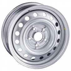 Штампованные колесные диски ТЗСК Renault Sandero 6.5x16 4x100 ET37 DIA60.1 Silver