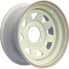 Штампованные колесные диски Off Road Wheels Toyota 8x16 5x150 ET-13 DIA110.1 White