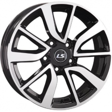 Литые колесные диски LS 1317 6.5x16 5x114.3 ET40 DIA67.1 BKF