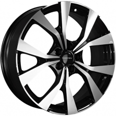 Литые колесные диски Khomen KHW 1906 7x19 5x108 ET33 DIA60.1 Black-FP