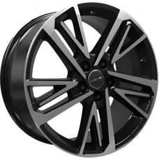 Литые колесные диски Khomen KHW 1815 8x18 5x108 ET36 DIA65.1 Black-FP
