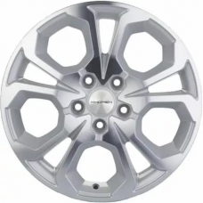 Литые колесные диски Khomen KHW 1711 6.5x17 5x114.3 ET50 DIA66.1 F-Silver-FP
