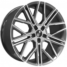 Литые колесные диски Khomen KHW 2101 9.5x21 5x120 ET45.5 DIA62.5 Gray-FP