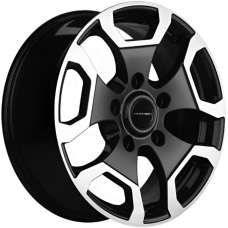 Литые колесные диски Khomen KHW 1725 6.5x17 5x139.7 ET35 DIA98.5 Black-FP