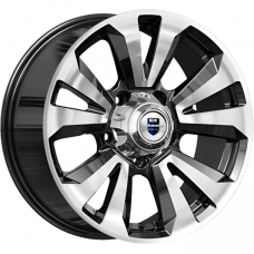 Литые колесные диски K&K Ла-Пас 8x18 5x139.7 ET0 DIA108.6 Алмаз черный