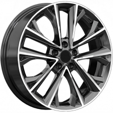 Литые колесные диски K&K KP012 7x18 5x114.3 ET37 DIA66.6 Алмаз черный