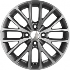 Литые колесные диски Khomen KHW 1506 6x15 4x100 ET46 DIA54.1 Gray-FP