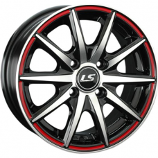Литые колесные диски LS 221 6.5x15 4x100 ET40 DIA73.1 BKFRL