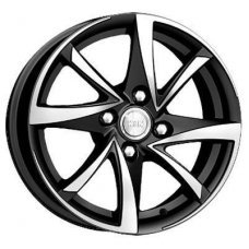 Литые колесные диски K&K Игуана 5.5x14 4x100 ET35 DIA67.1 Алмаз черный