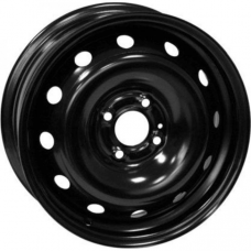 Штампованные колесные диски ТЗСК Renault Logan 2 6x15 4x100 ET40 DIA60.1 Black