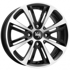 Литые колесные диски K&K Беринг 5.5x14 4x98 ET35 DIA58.6 Алмаз черный