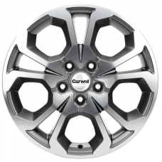 Литые колесные диски Khomen KHW 1711 6.5x17 5x114.3 ET50 DIA66.1 Gray-FP