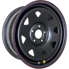 Штампованные колесные диски Off Road Wheels Jeep 8x17 5x127 ET0 DIA75.1 Black