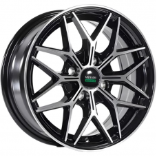 Литые колесные диски Megami MGM-32 6x14 4x100 ET35 DIA73.1 BKF