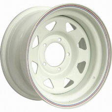 Штампованные колесные диски Off Road Wheels УАЗ 8x16 5x139.7 ET25 DIA110.1 White