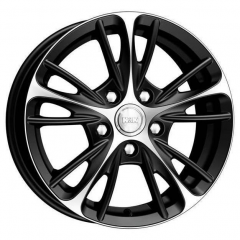Литые колесные диски K&K Мулен Руж 5.5x14 4x100 ET39 DIA56.6 Алмаз черный