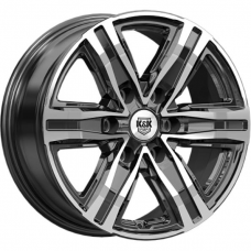 Литые колесные диски K&K R8 7.5x17 6x139.7 ET25 DIA77.8 Алмаз черный