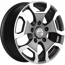 Литые колесные диски Khomen KHW 1725 6.5x17 5x139.7 ET40 DIA98.5 Gray-FP