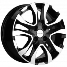 Литые колесные диски Khomen KHW 1503 6x15 4x100 ET46 DIA54.1 Black-FP