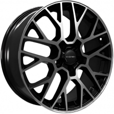 Литые колесные диски Khomen KHW 1818 7x18 5x112 ET45 DIA57.1 Black-FP