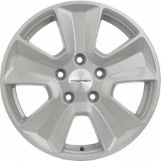 Литые колесные диски Khomen KHW 1601 6.5x16 5x114.3 ET43 DIA67.1 F-Silver