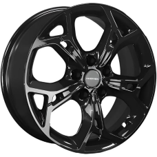Литые колесные диски Khomen KHW 1702 7x17 5x108 ET43 DIA65.1 Black Литые колесные диски Khomen KHW 1702 7x17 5x108 ET43 DIA65.1 Black