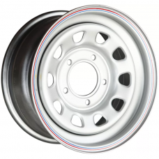 Штампованные колесные диски Off Road Wheels NIVA 7x15 5x139.7 ET25 DIA98.5 Silver