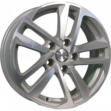 Литые колесные диски Khomen KHW 1612 6.5x16 5x108 ET50 DIA63.3 F-Silver-FP