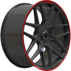 Колесные диски AMG Style G-klass 10x22 5x130 ET26 DIA84.1 Satin Black Red Lip