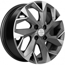 Литые колесные диски Khomen KHW 1508 6x15 4x100 ET45 DIA56.6 Gray-FP