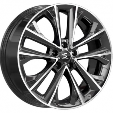 Литые колесные диски Скад КР012 7x18 5x108 ET33 DIA60.1 Алмаз черный