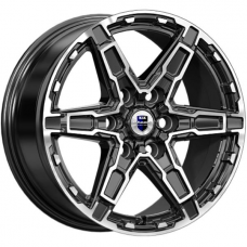 Литые колесные диски K&K Дистрикт 8x18 6x114.3 ET46 DIA67.1 Алмаз черный