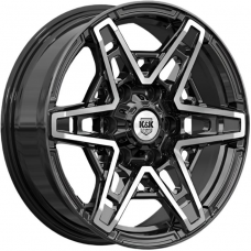 Литые колесные диски K&K Блэкберн 8x17 6x139.7 ET36 DIA67.1 Алмаз черный