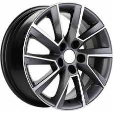 Литые колесные диски Khomen KHW 1604 6x16 5x100 ET38 DIA57.1 Gray-FP