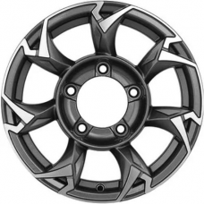 Литые колесные диски Khomen KNW 1505 5.5x15 5x139.7 ET5 DIA98.5 Gray-FP