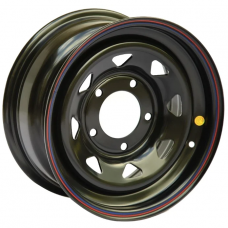 Штампованные колесные диски Off Road Wheels Nissan/Toyota 8x15 6x139.7 ET-25 DIA110.1 Black