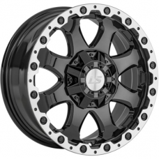 Литые колесные диски LS 1375 8x17 5x150 ET45 DIA110.1 BKL