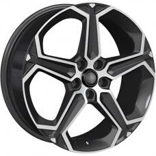 Литые колесные диски Khomen KHW 1909 7.5x19 5x108 ET47 DIA60.1 Black-FP