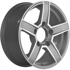 Литые колесные диски Khomen KHW 1614 6.5x16 5x139.7 ET35 DIA98.5 F-Silver-FP