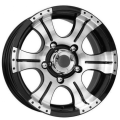 Литые колесные диски K&K Байконур 8x16 6x139.7 ET0 DIA110.1 Алмаз черный