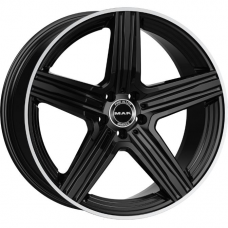 Литые колесные диски MAK Lewis 8x18 5x112 ET33 DIA66.6 Gloss Black Mirror Ring