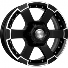 Литые колесные диски K&K M56 7x16 6x139.7 ET20 DIA67.1 Алмаз черный