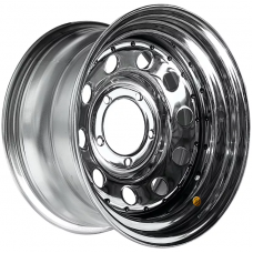 Штампованные колесные диски Off Road Wheels УАЗ 8x16 5x139.7 ET-19 DIA110.1 Chrome