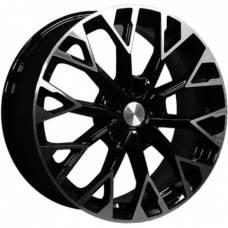 Литые колесные диски Khomen KHW 1718 7x17 5x108 ET45 DIA60.1 Black-FP